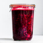 fermented beets in a jar