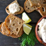 lime, cheese, bread and rosemary