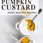 pinterest pin pumpkin custard