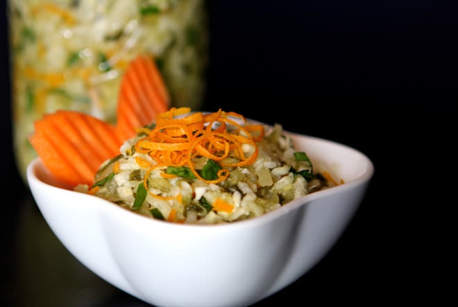 Carrot Chips and Cultured Veggies Carrot Chips and Cultured Veggies