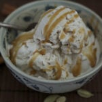 Chai coconut ice cream with sauce 1