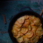 Sweet potatoes anna in cast iron