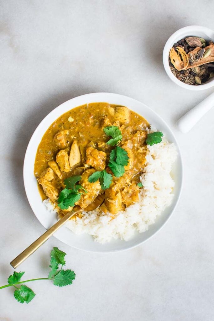homemade chicken curry