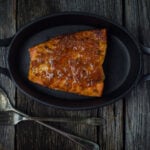 salmon filet in a pan