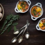 baked eggs with sofrito
