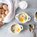 eggs, salmon and rosemary