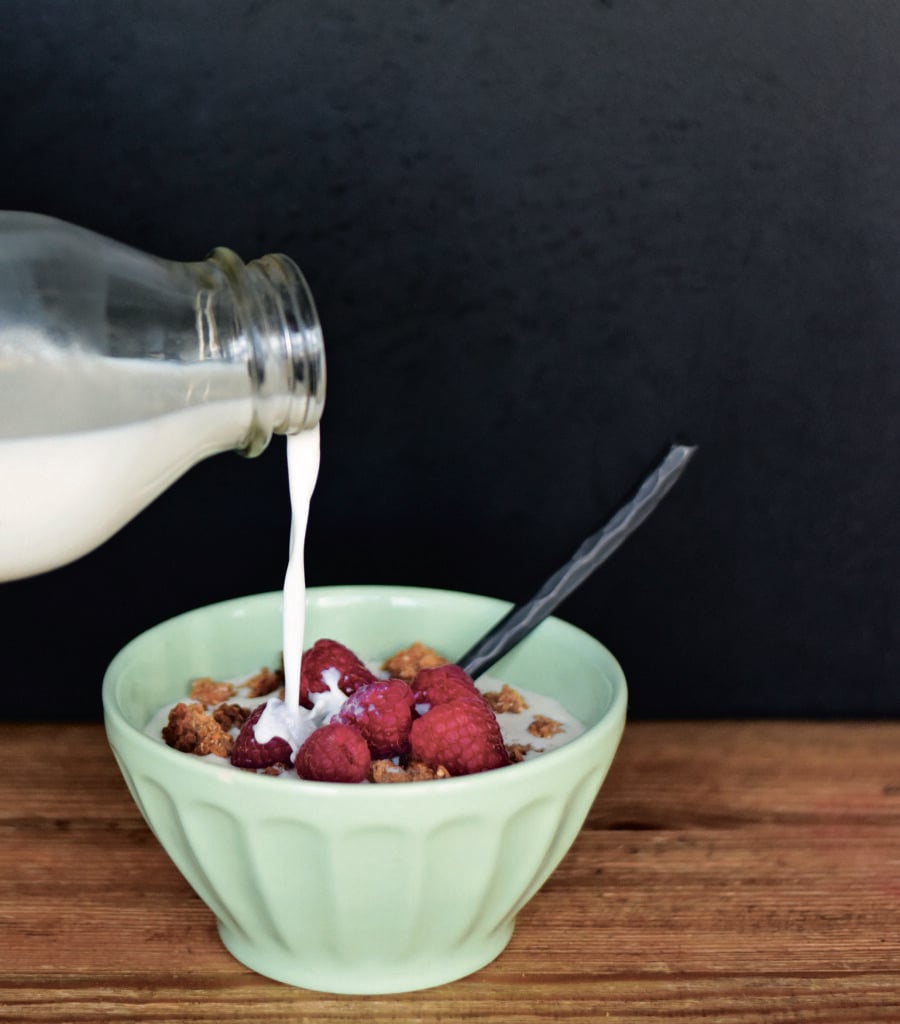 Fruit and Honey Sweetened Soaked Quinoa Granola is easy to make in big batches, and then store in a jar so it's ready any time you like.