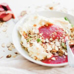 yogurt with strawberry sauce