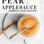 pinterest pin pear applesauce
