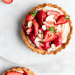 strawberry tart with almonds