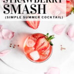 Strawberry smash pinterest pin