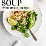 ginger chicken soup pitnerest pin