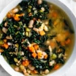 Kale and White Bean Soup in a bowl