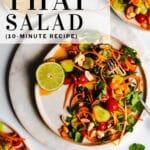 thai salad pinterest pin